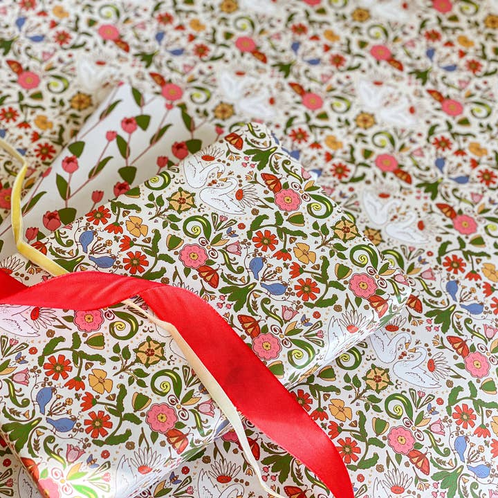 re:mused studio - Wholesale Flat Wrap - Cambrifornia Gift Wrap Sheet-Double Sided6