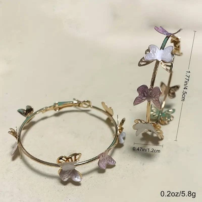 Huis Van Merken – wholesale Hoop earrings – Boho Hoop Earrings - Iron Casual Daily Wear3