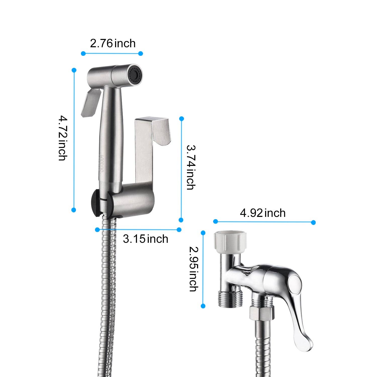 39F Inc. - Wholesale Toilet Paper Holder - Bidet Sprayer for Toilet, Handheld Cloth Diaper Sprayer9