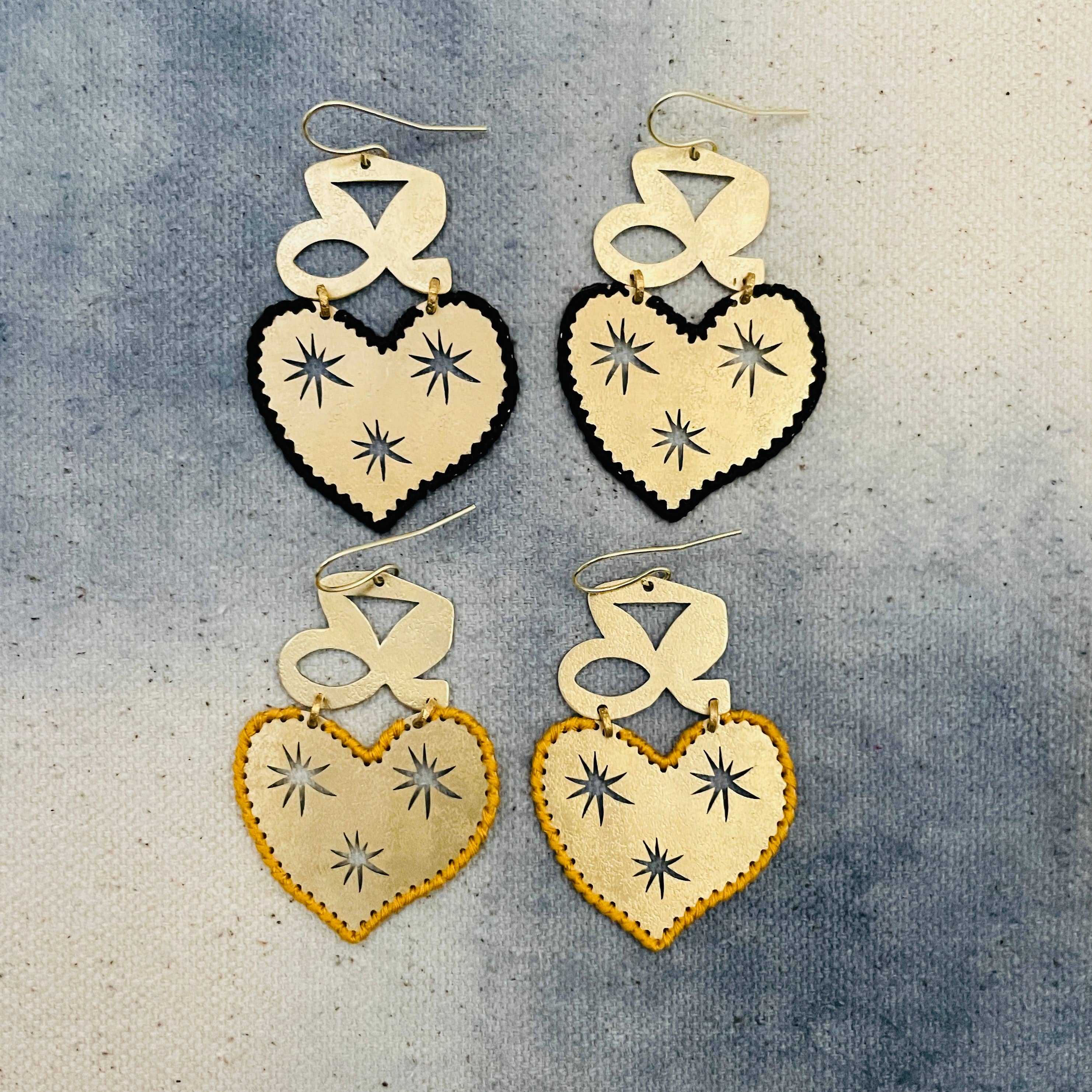 Gulushu – wholesale Hängande örhängen – Mässingsörhängen, Bohemiska Samtida Handgjorda Smycken4