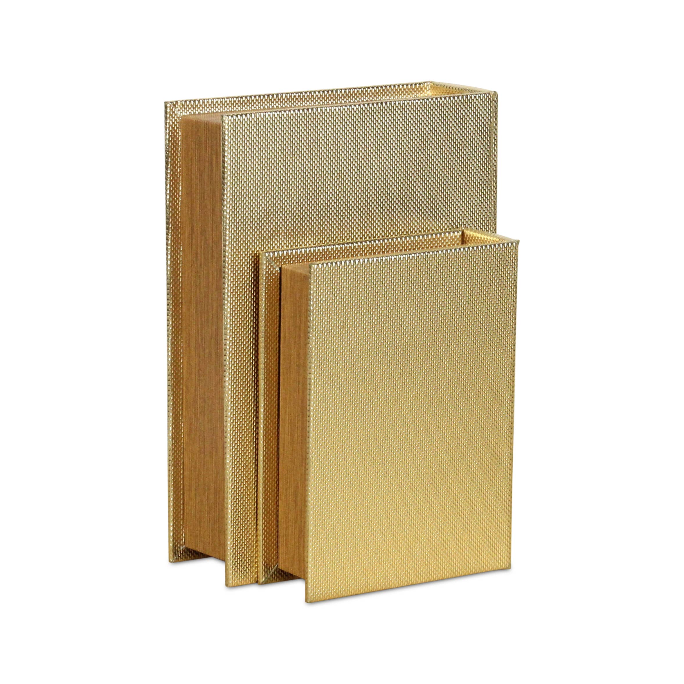 Cheungs Home Decor – Großhandel Dekoschachteln – Liniva Buchbox-Set mit gewebtem Muster aus Vinyl12