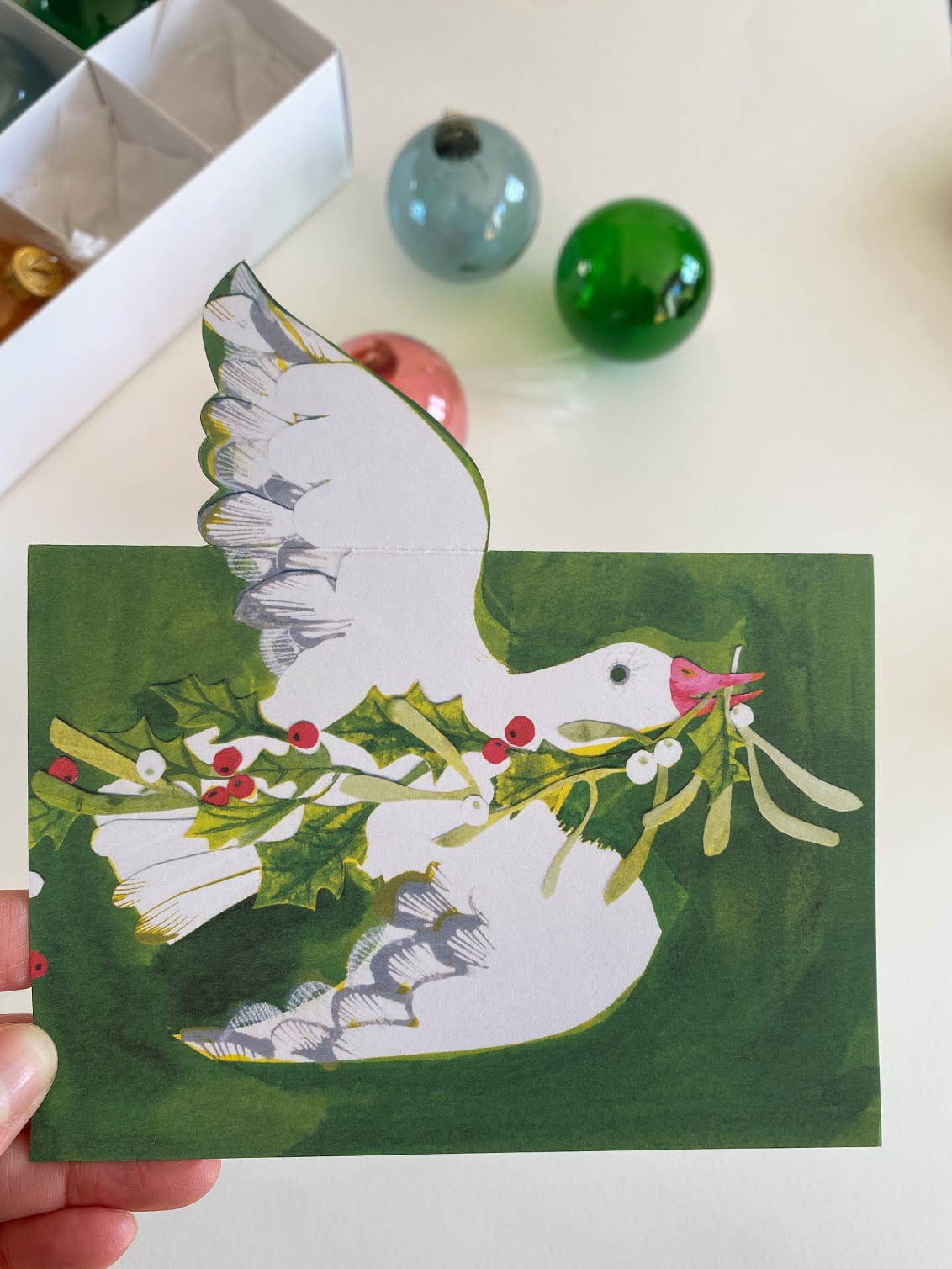 Esther Kent Design - Wholesale Christmas Card - Christmas Goose Mantelpiece Card2
