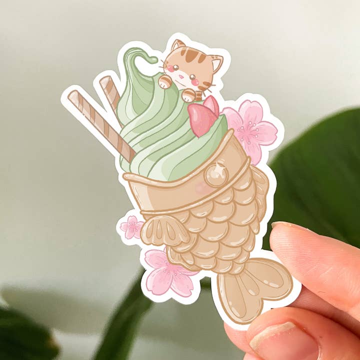 Taiyaki Waterproof Die Cut Sticker - 2.8 in Japanese Sticker and other Purchase Wholesale narang. Free Returns & Net 60 Terms on Faire trending on Faire.