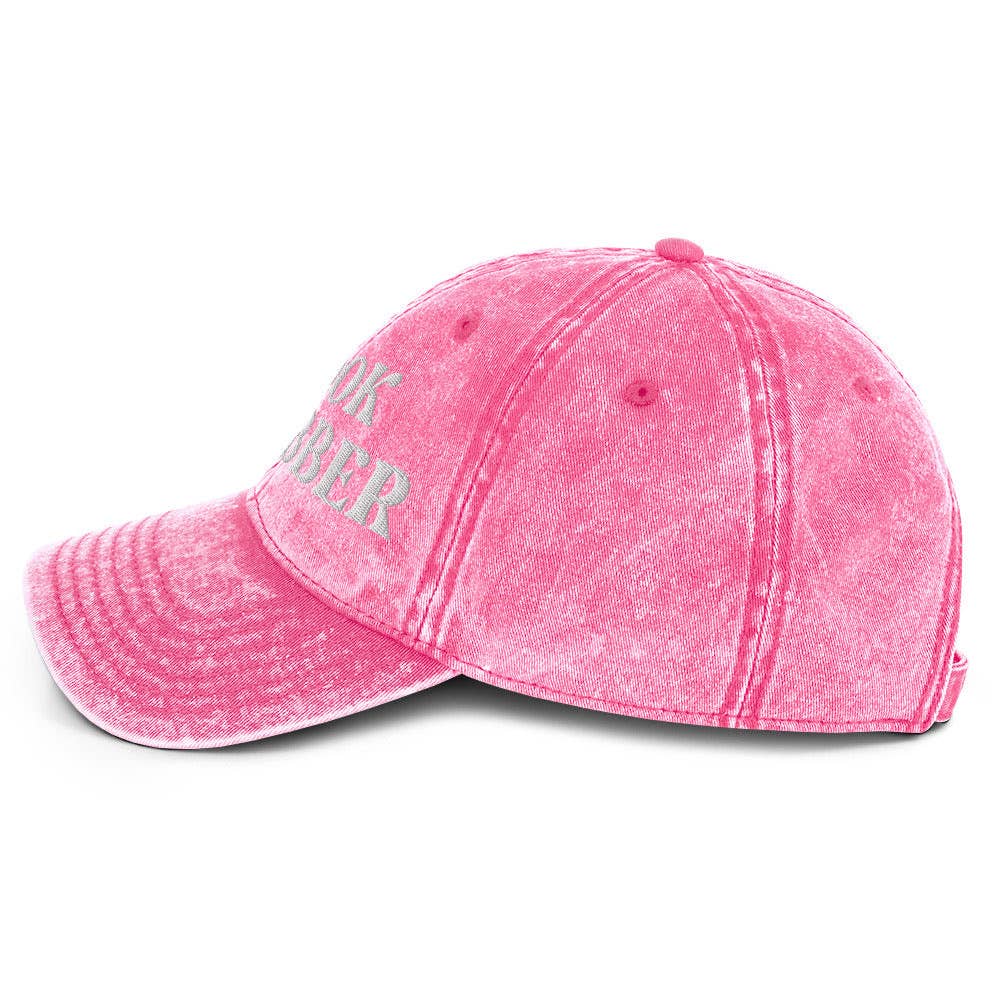 Fables & Tales Co. - Wholesale Baseball Cap - Unisex - Book Clubber Vintage Hat Pink3