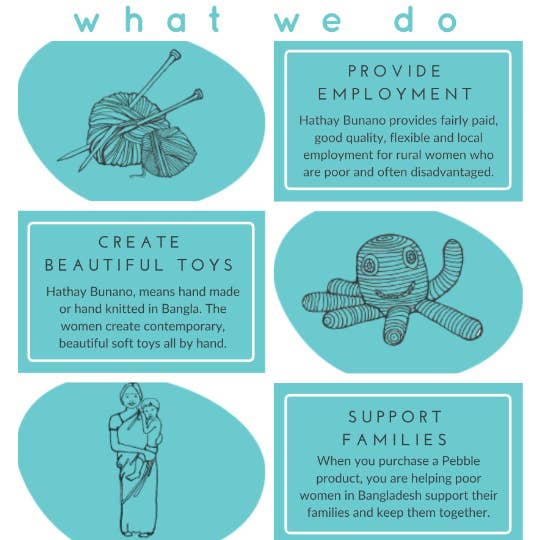 Pebblechild - Wholesale Stuffed/Plush Toy - Kids & Baby - Crochet Baby Toy pull along - llamas natural14