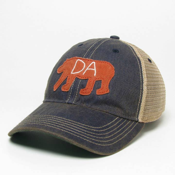Da Bear Old Favorite Hat in Trucker Navy for wholesale by Aisling
