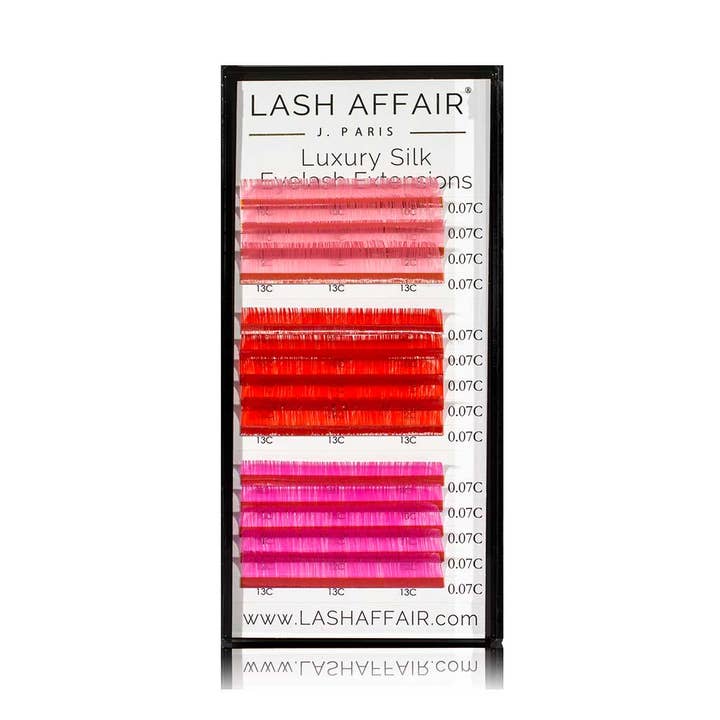Luxury Pink Volume Lash Extensions for wholesale by Lash Affair