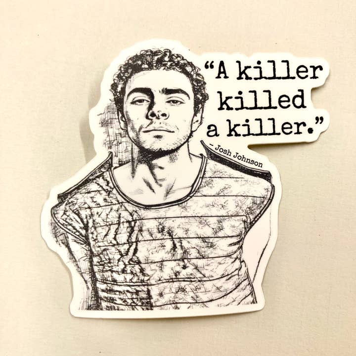 Dark Matters Designs - Wholesale Sticker - "A Killer Killed A Killer" - Luigi Mangione Sticker1
