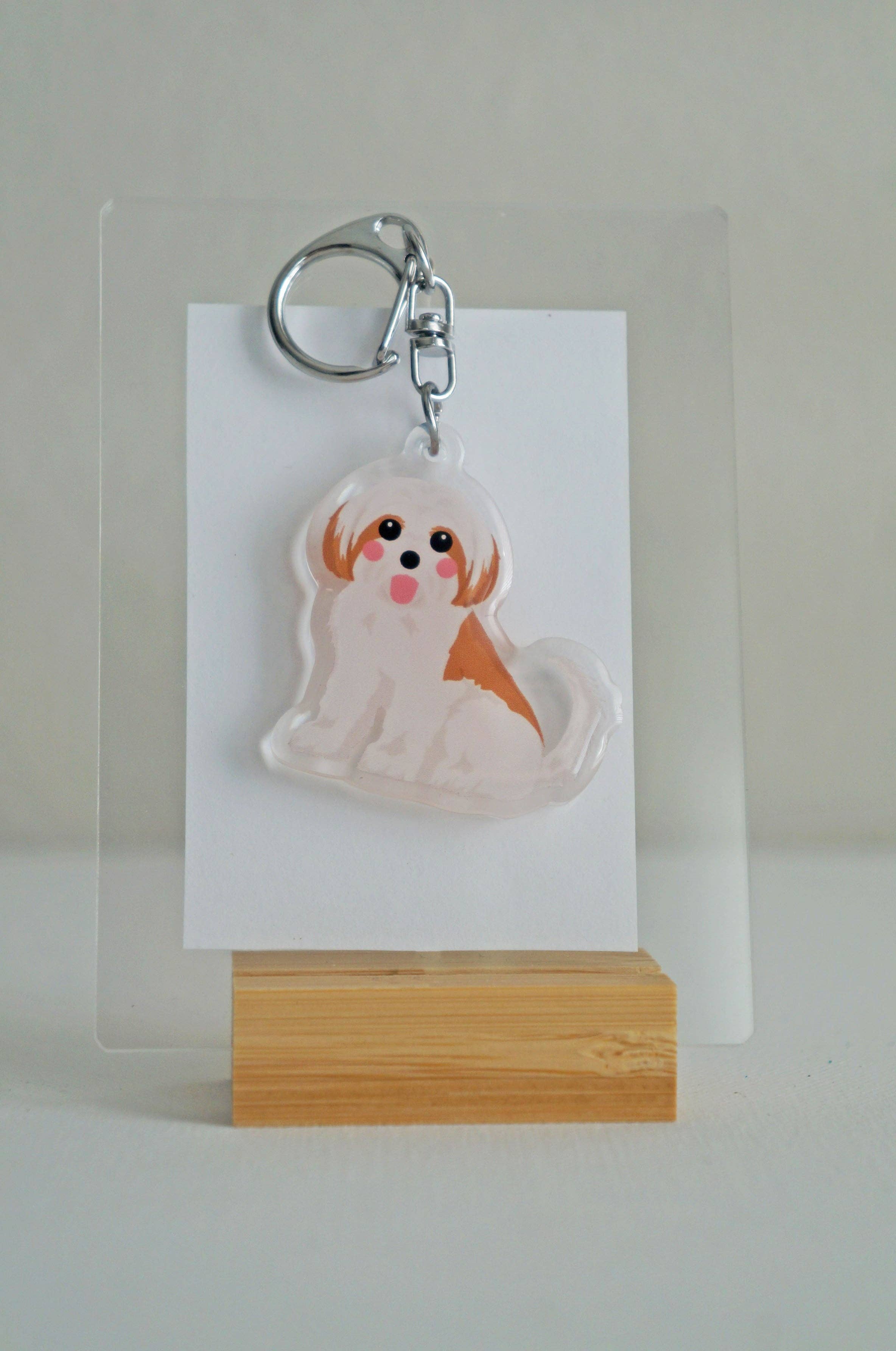 kiwi & WILLOW - Wholesale Keychain - Unisex - Shih Tzu Epoxy Keychain3