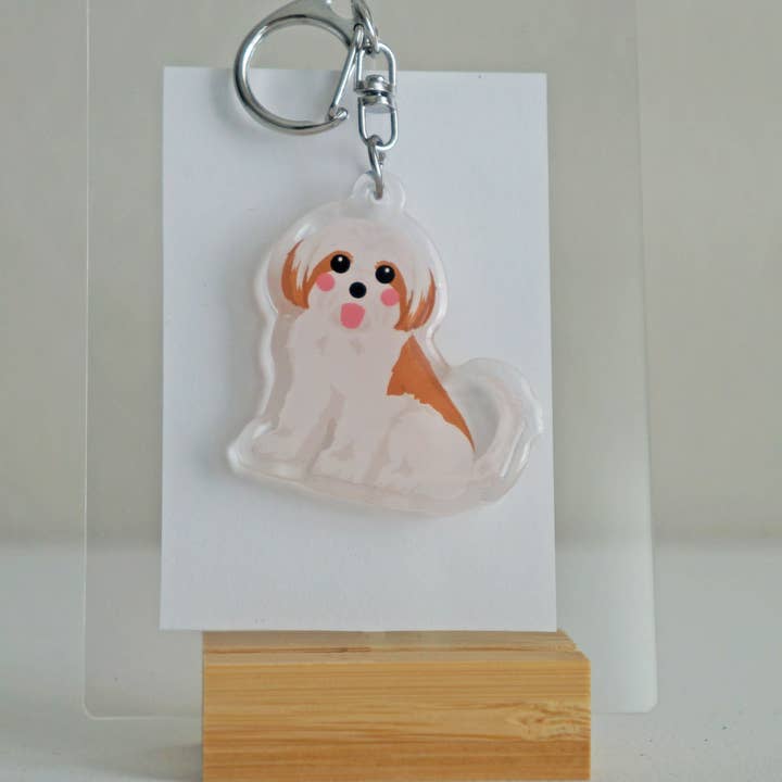 kiwi & WILLOW - Wholesale Keychain - Unisex - Shih Tzu Epoxy Keychain3