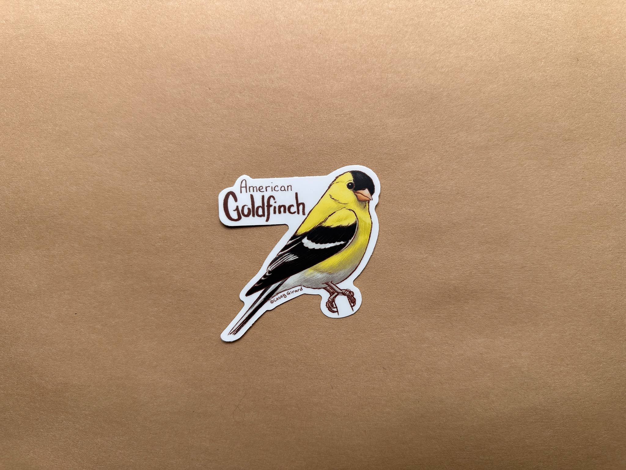 River Thrush Studio - Wholesale Sticker - American Goldfinch - Vinyl Sticker - 20251