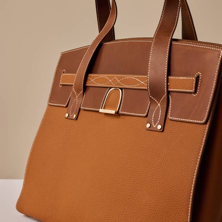 Oakbark & Chrome – wholesale Tote bag – Women's – Stable Tote in Brindle & Teak10