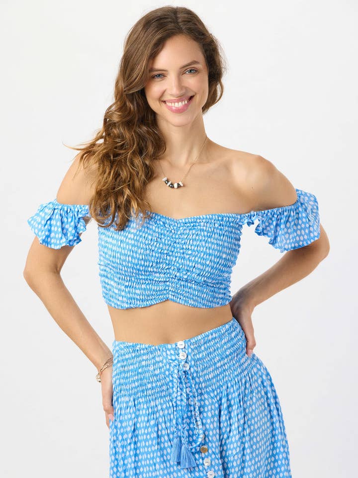 Hollie Crop Top for wholesale by Tiare Hawaii