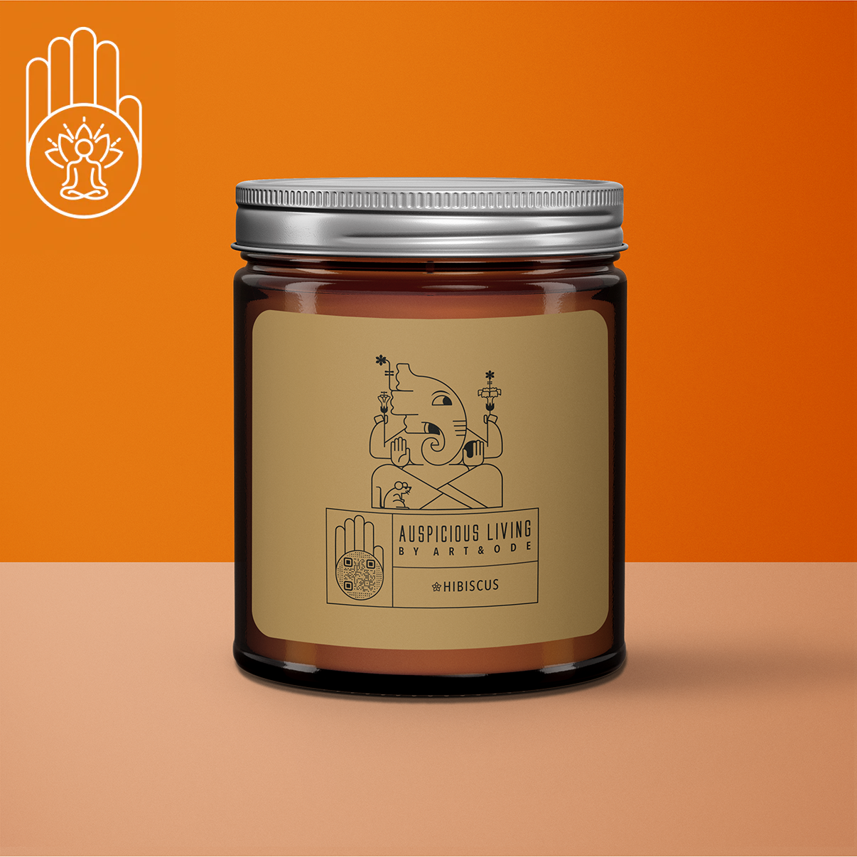 Art&Ode - Wholesale Jar/Filled Candle - Mantra Blessing Well-Being Candle for Auspicious Occasions7