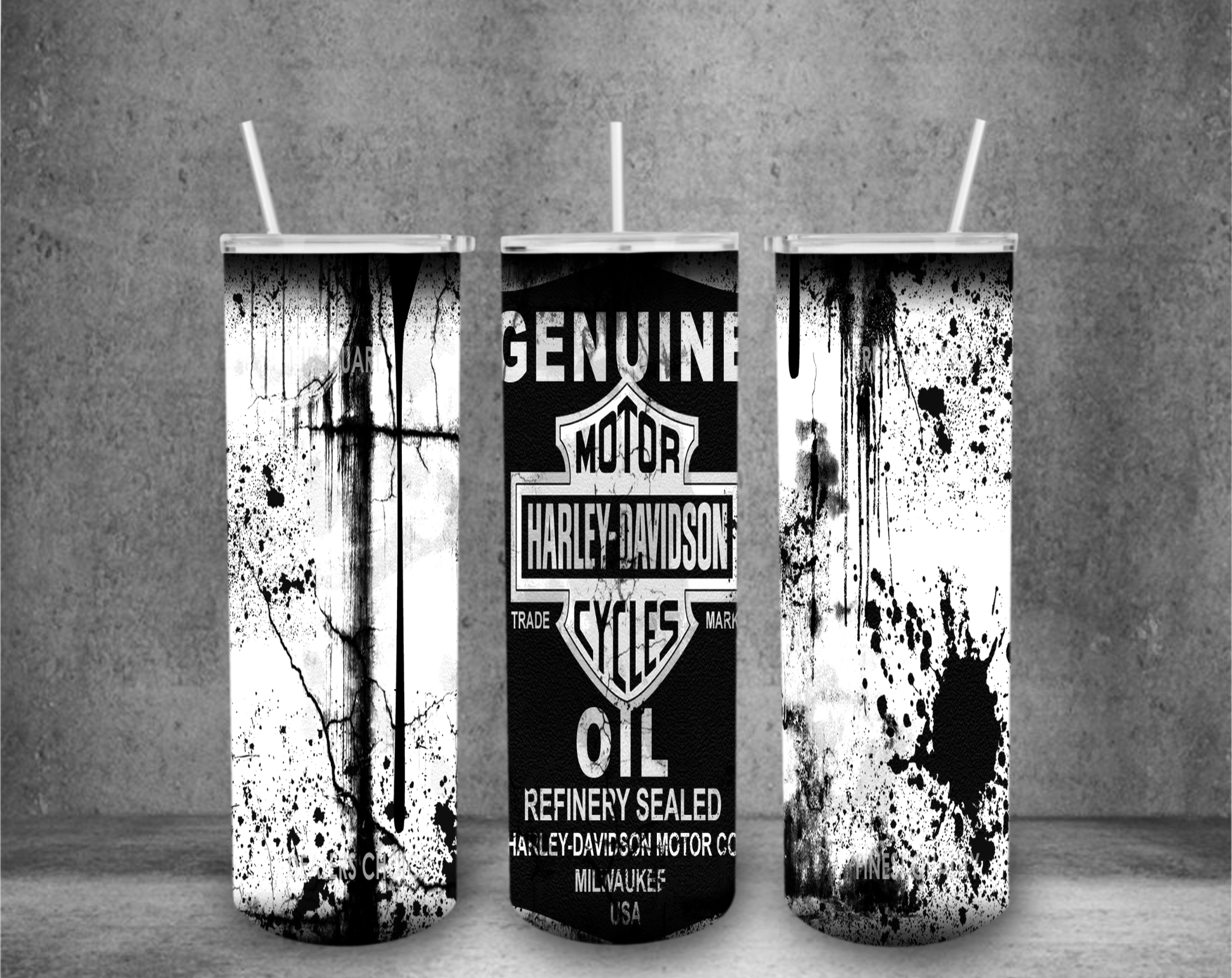 Wicked Flower Creations – Großhandel Thermotasse/-becher – Motorrad-Tumbler0