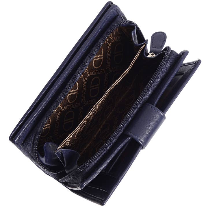 SADDLER – wholesale Wallet – Women's – SADDLER GEORGIE Leather Double-Sided Purse - 13 Card Slots, Generous Space for Notes and Coins - RFID Protected