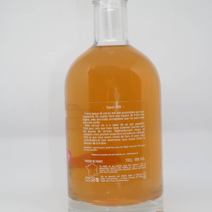 L'harmonieux - liqueurs artisanales - Wholesale Likeur - Aardbei-kerselikeur met kerssteelinfusie2