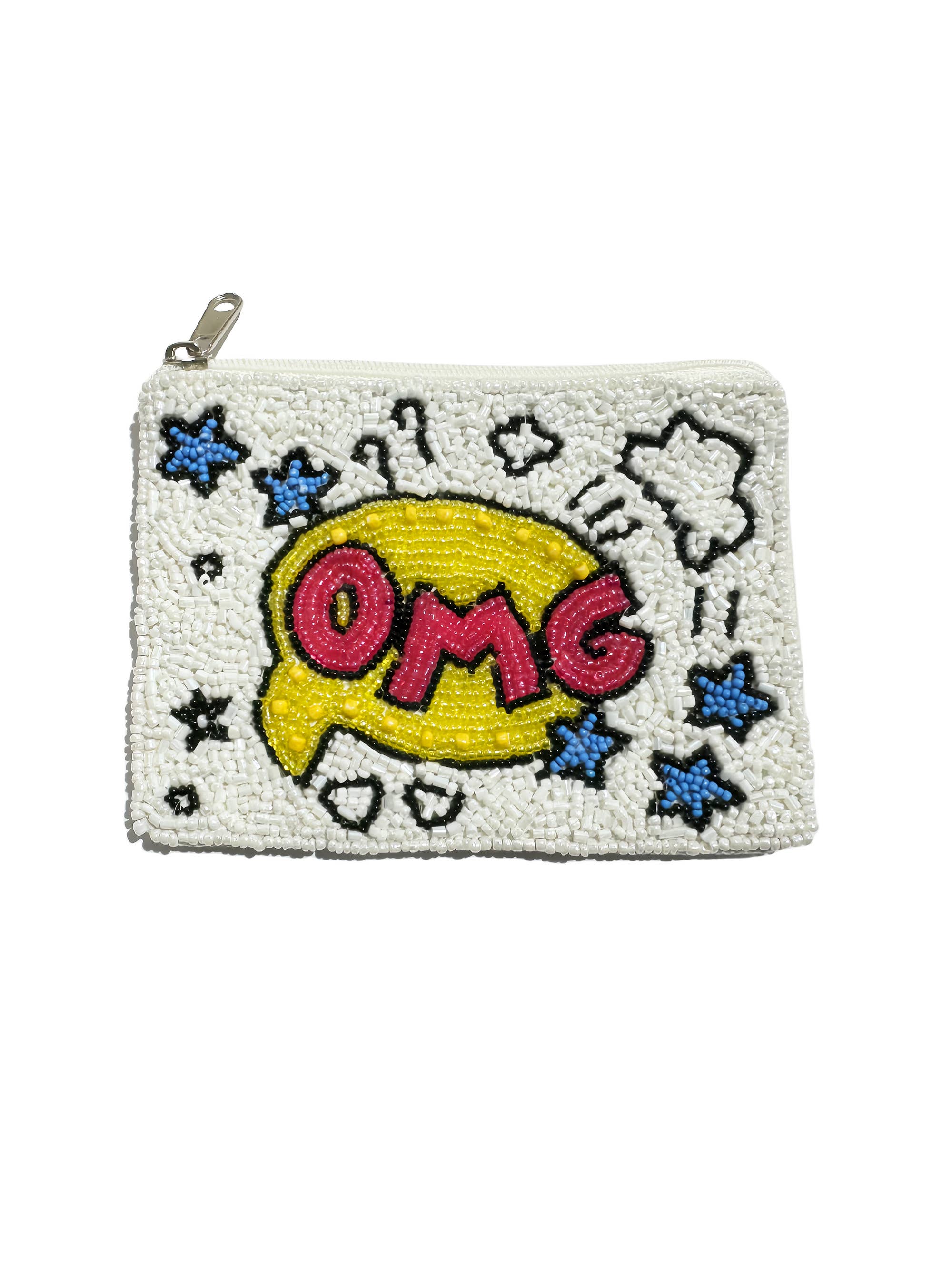 Ole - Wholesale Coin Purse - Women's - OMG Chat Bubble Mini Beaded Coin Pouch LAC-MP-0240