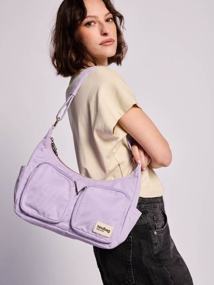 Sac multipocket Emile Lilas pour la vente par Hindbag