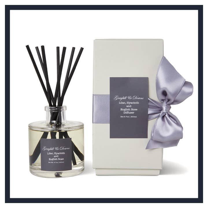 Lilac Hyacinth and English Rose Diffuser for wholesale by Graybill & Downs