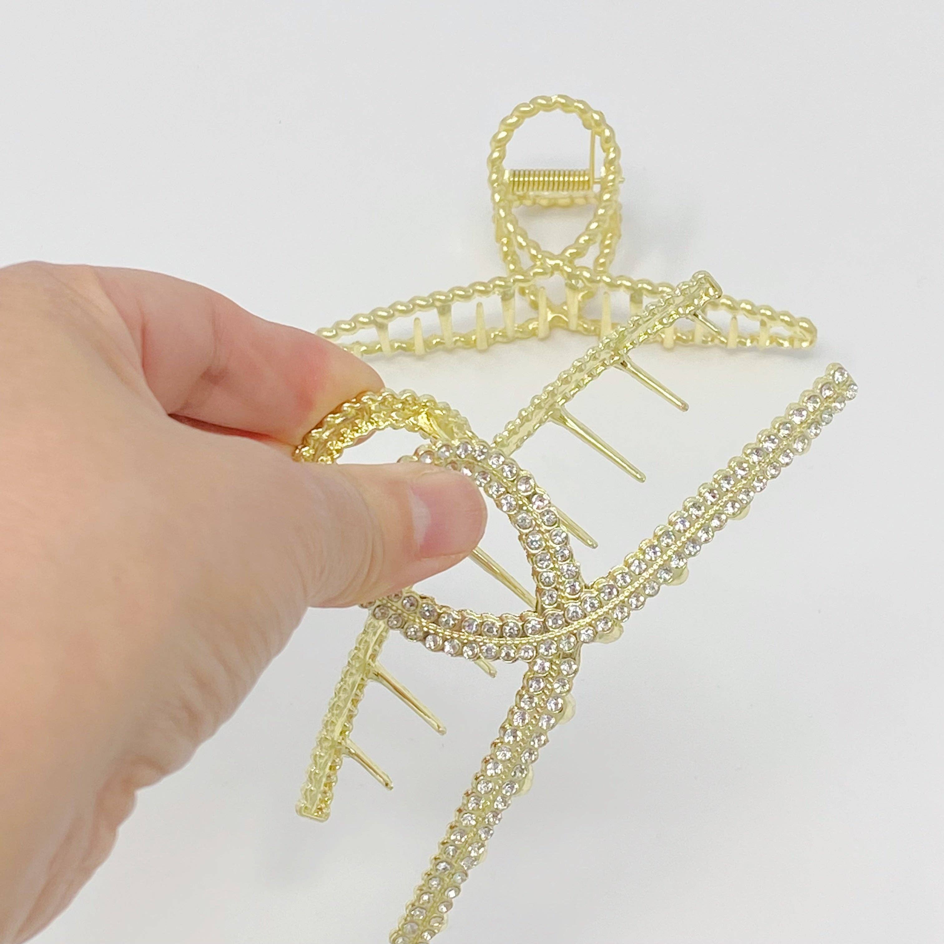 Ellison+Young - Wholesale Hair Clip - Women's - Golden Gem Hair Claw Set5