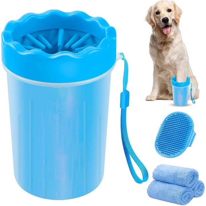 Foldable Biodegradable Dog Paw Cleaner - Assorted for wholesale by Lumbee Trade
