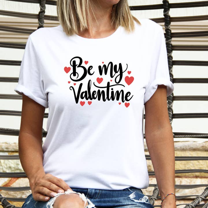 Be Mine Valentine t-shirt voor wholesale door Londas Trendy Tees