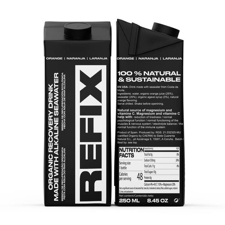 REFIX Orange Tetra - Organic Recovery Drink for wholesale by REFIX