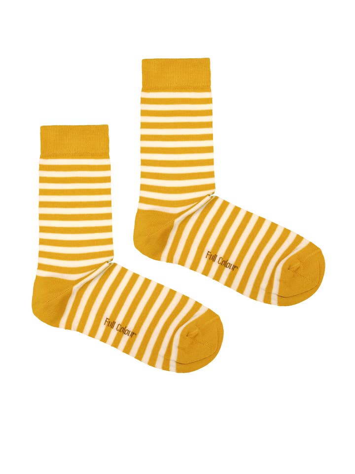 Chaussettes de marin mercerisées jaunes pour la vente par Full Colour
