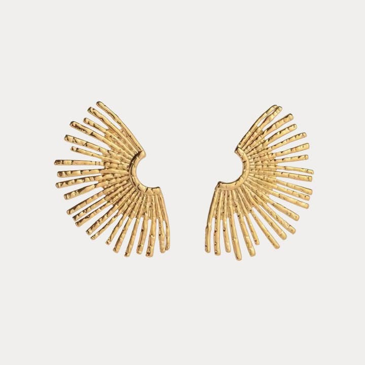 Sarah Fan Stud Earrings
for wholesale by Petra Savage Jewelry