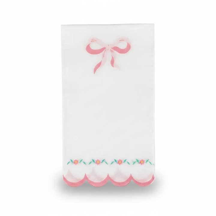 Pink Bow Coquette Luncheon Napkins (Set of 16) for wholesale by Cherrysh Party - the new name for Pooka Party