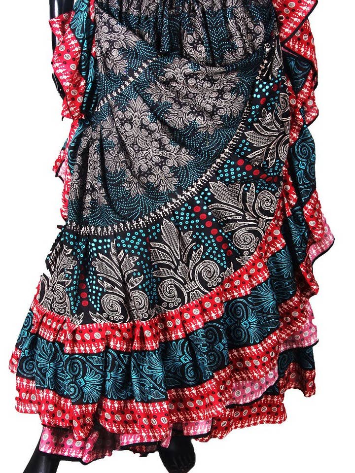 Digital Printed Skirt Atomic for wholesale by Senoritas Tribal Designs