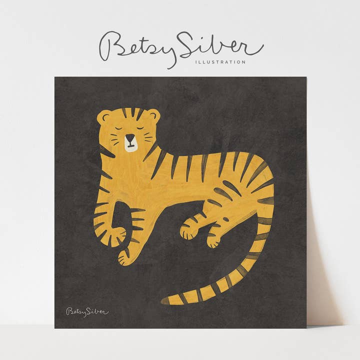Impresión artística del tigre para venta al por mayor de Betsy Siber, Illustration