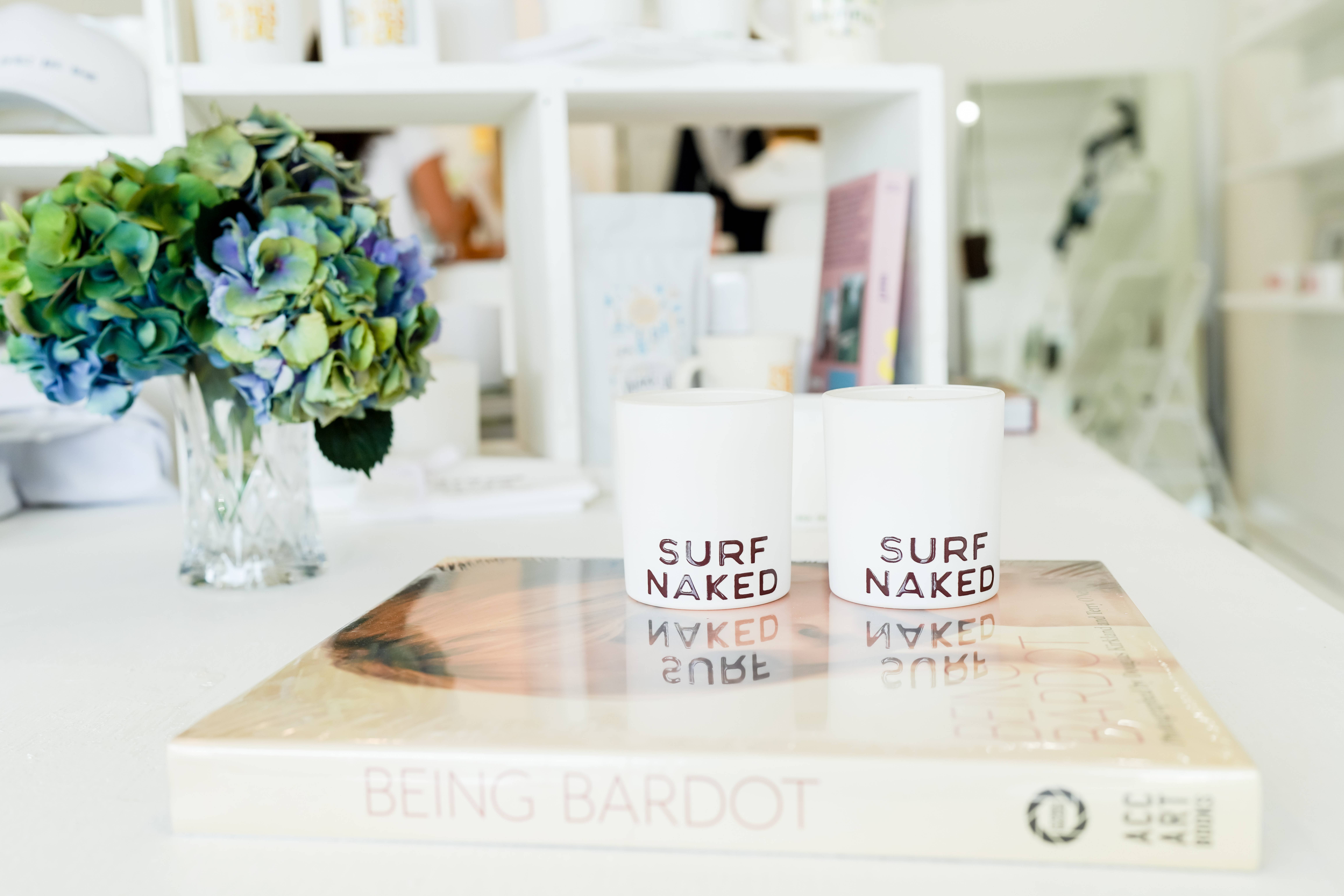 Bungalow South - Wholesale Jar/Filled Candle - "Surf Naked" 10 oz Soy Candle3