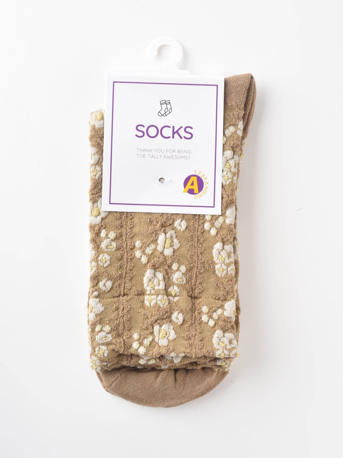 Funkyrel® Atzbranding Limited – wholesale Strumpor - Dam – Rufia - Vintage blommiga strumpor i hovstil, mid-vad längd1