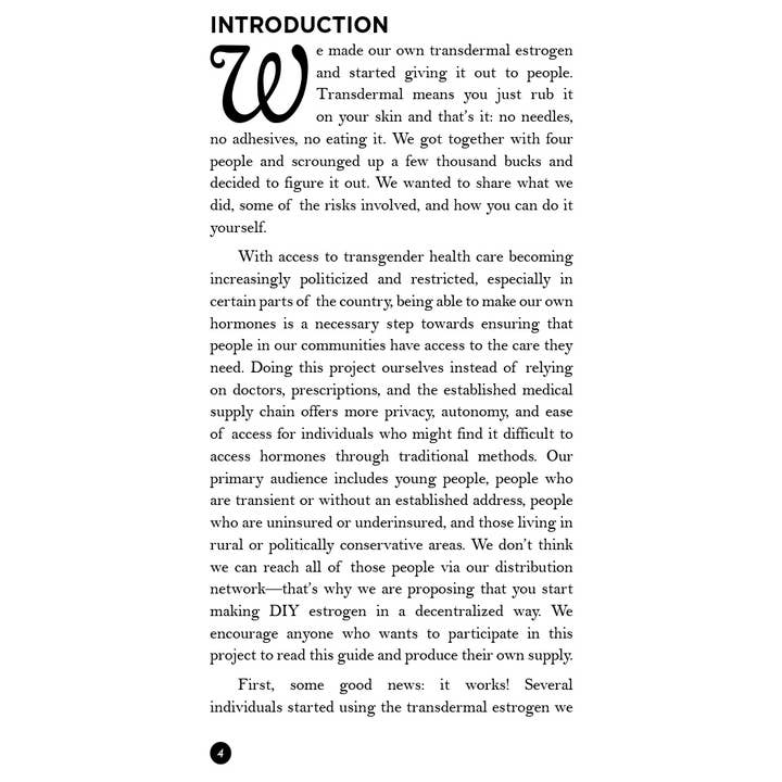Microcosm Publishing & Distribution - Vente Santé et médecine - Boobs Not Bombs : produisez votre propre zine transdermique d'œstrogènes2