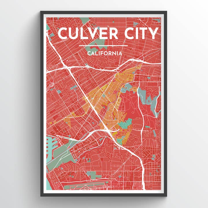 Point Two Design Group - Wholesale Art Print - Culver City, California - City Map Print