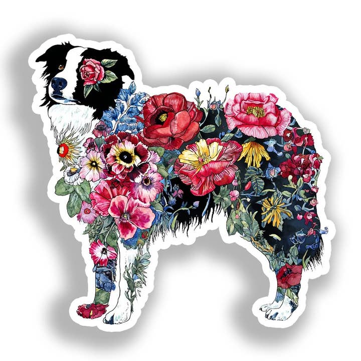 Border Collie Hund Dekal Klistermärke # A019028 för wholesale av Yoonek Graphics