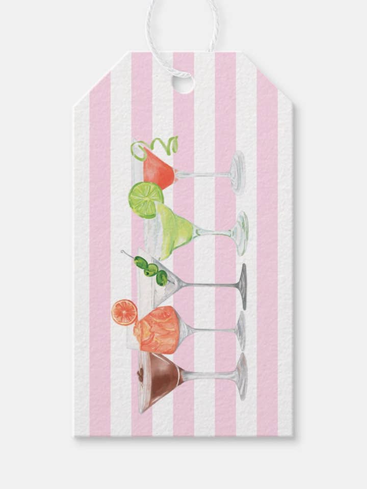 Étiquette Cadeau Happy Hour pour la vente par Dallis Foshee Art & Design, LLC