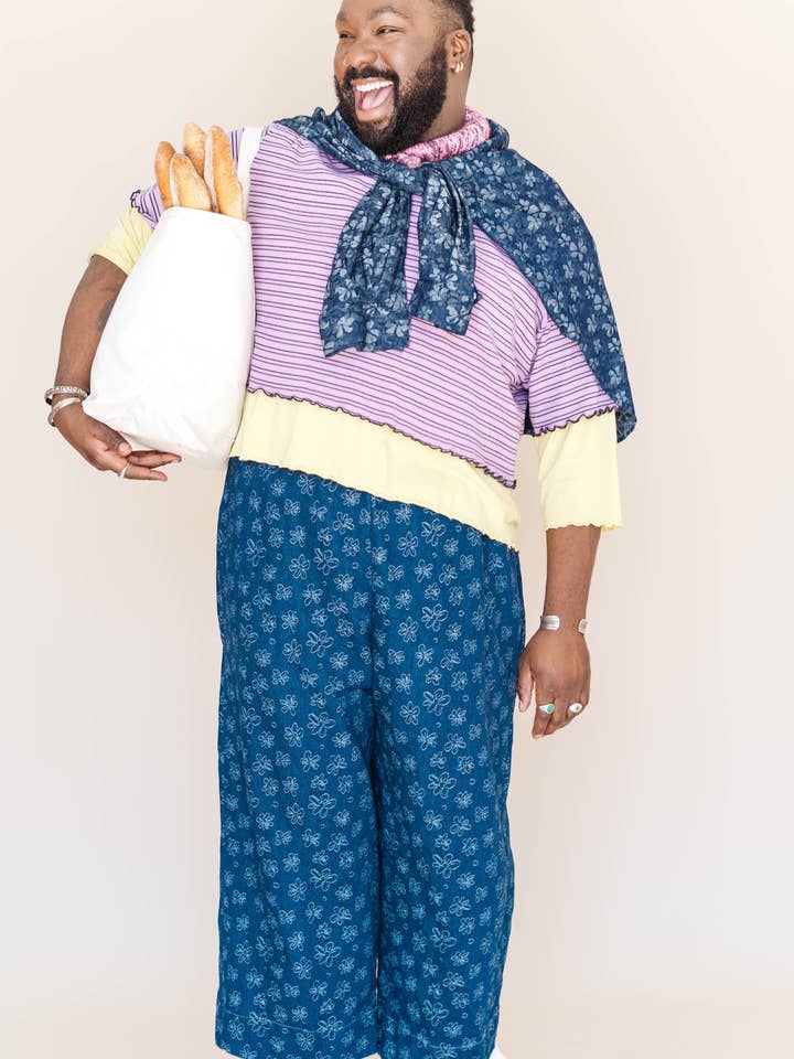 Nettle Studios - Wholesale Button Down Shirt - Unisex - Size Inclusive Plus Size Unisex Floral Chambray Button Up21