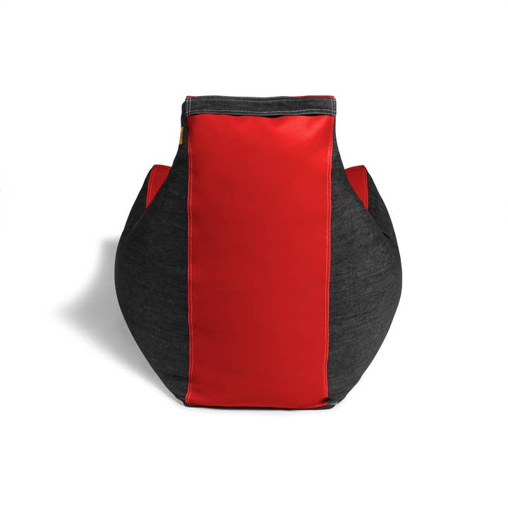 LuvU - Wholesale Chair - Jaxx Pixel Gamer Bean Bag Chair, Premium Vinyl / Dark Denim72