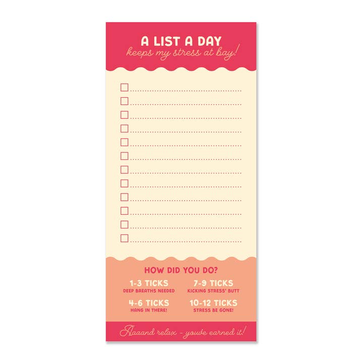 List A Day Pad | DL List Pad for wholesale by Stormy Knight