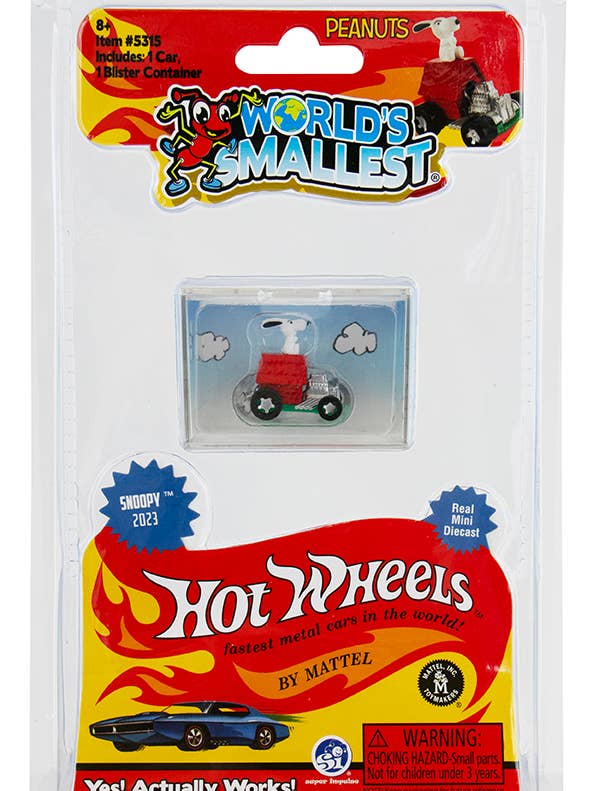World's Smallest Snoopy Hot Wheels for wholesale by Super Impulse USA