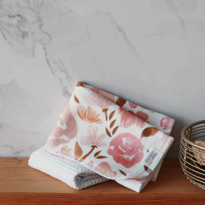 Freon Collective – wholesale Wash cloth – Organic Cotton Face Cloth - Juliet Florals5