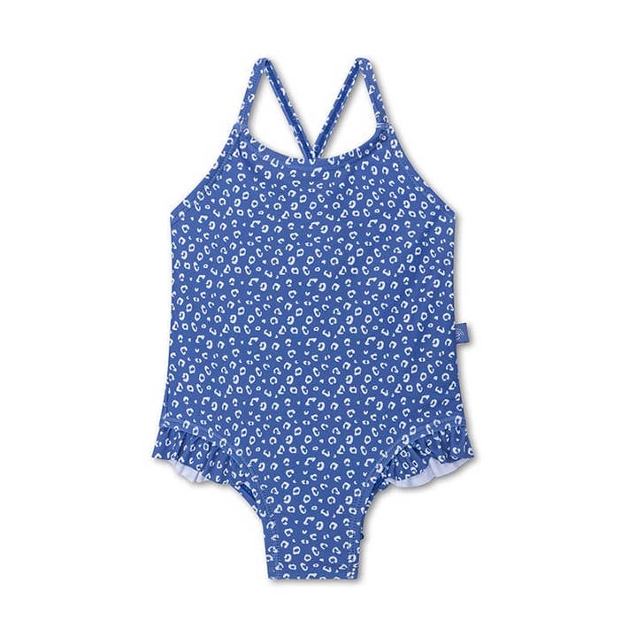 Swim Essentials | Leopard Blå Pige UV Badedragt for engroshandel hos Swim Essentials