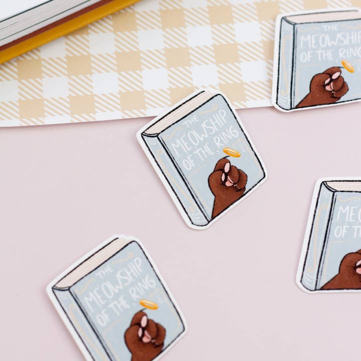 My Sweet Paper Card - Wholesale Sticker - The meowship of the ring - Cat book stickers