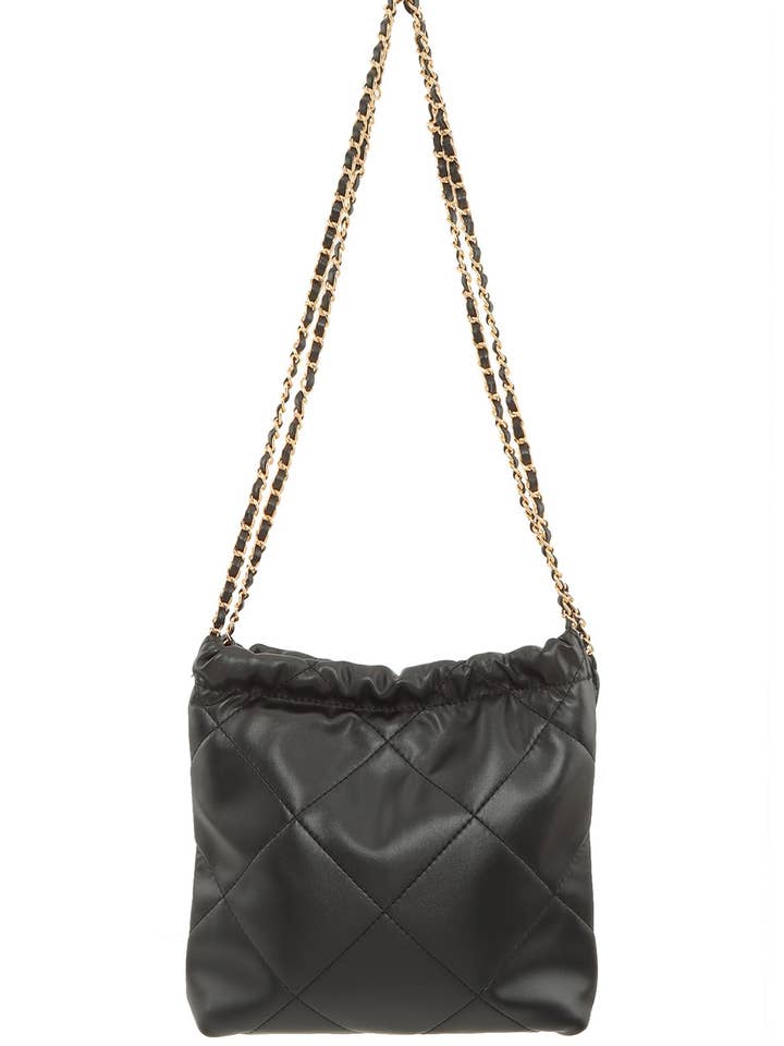 Quilted Pu Leather Shoulder Bag 2414- for wholesale by anbfashion