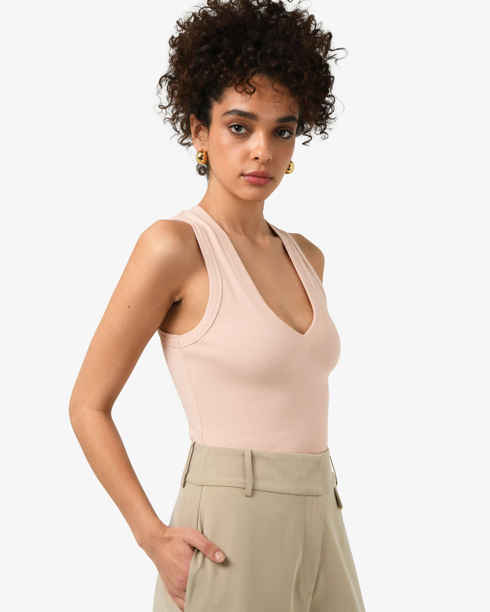 Forcast - Wholesale T-shirt – women's - Forcast Women's Devon V-Neck Singlet13