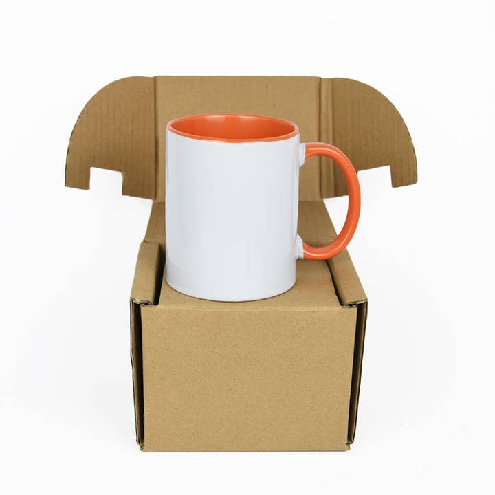 ARTONUSA - Wholesale Coffee Mug - 11 Oz Two-tone Sublimation Blank Mugs With Mail Order box