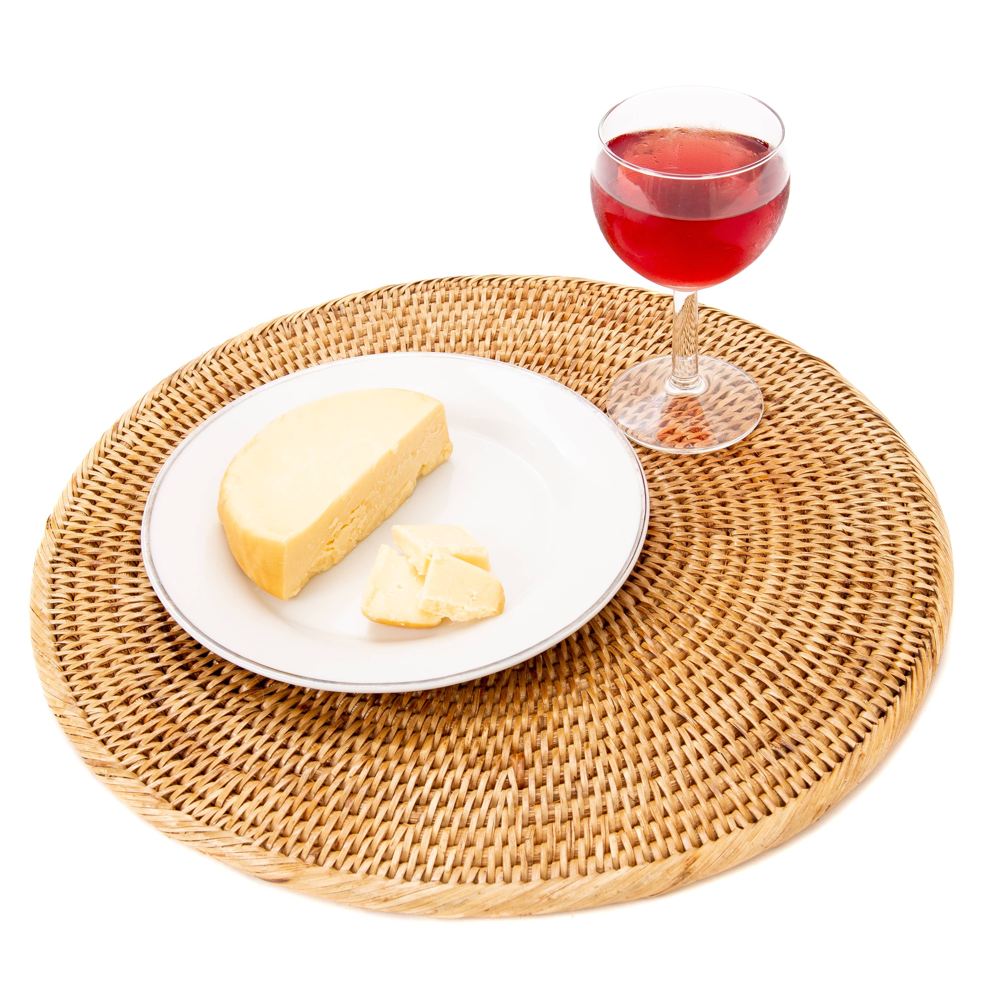 Artifacts Trading Company - Venta al por mayor Manteles individuales - Plato de Carga de Tejido Sólido de Ratán10